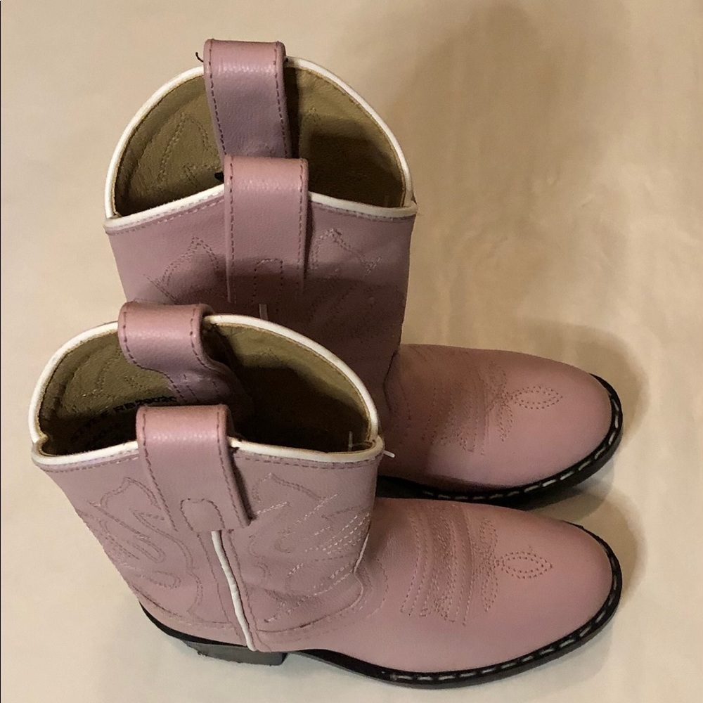 Girls pink cowboy boots